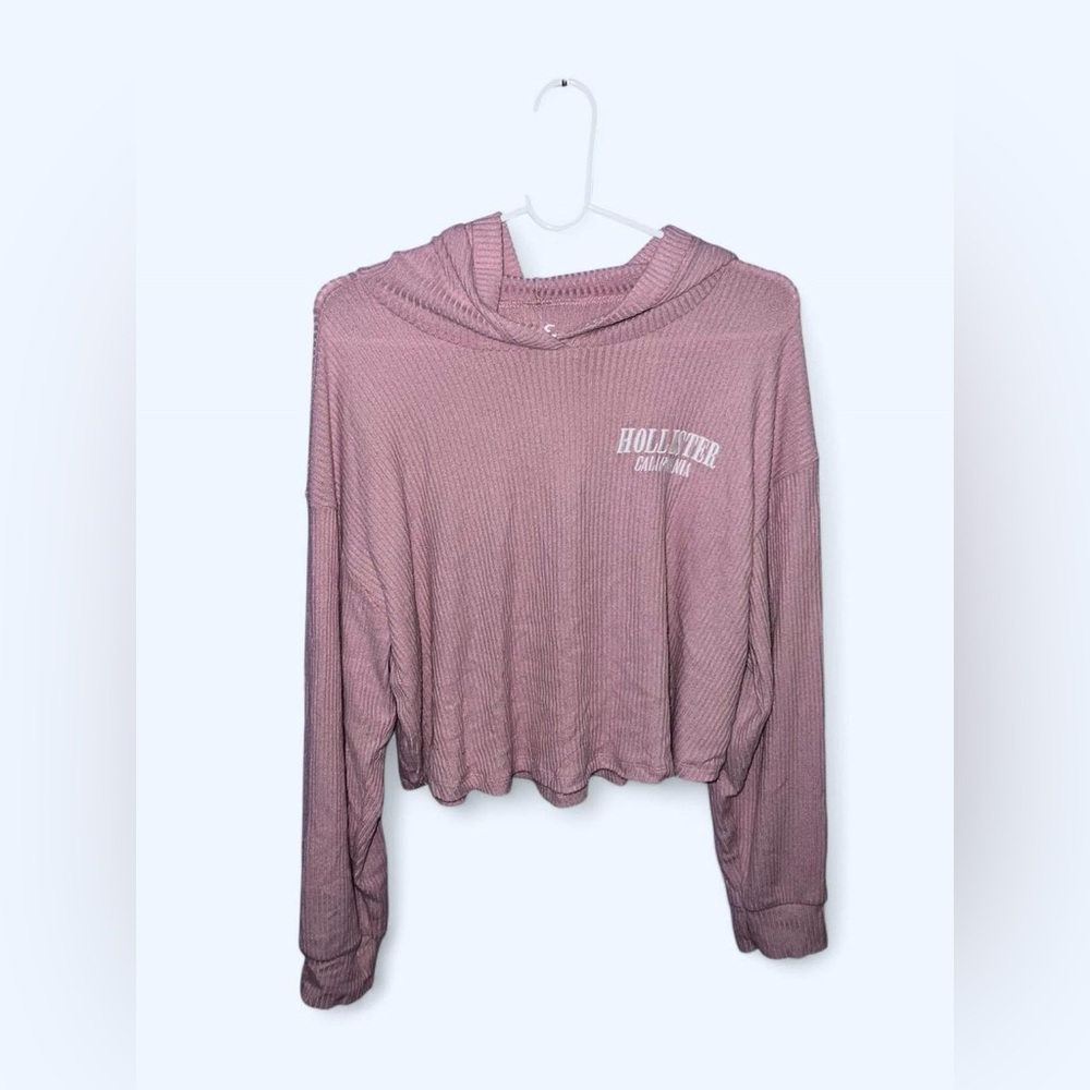 Hollister Dusty Pink Knit Hoodie | Size M